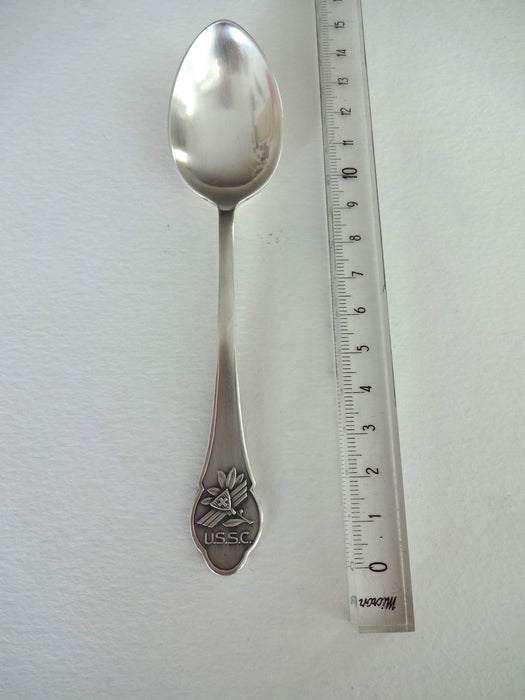 Spoon with USSC on handle