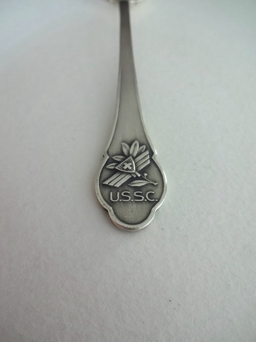 Spoon with USSC on handle