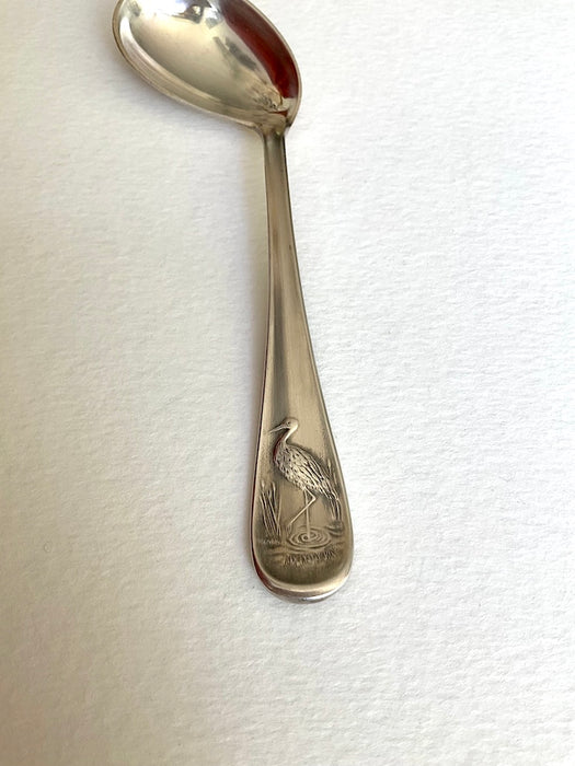 Baby spoon Stork