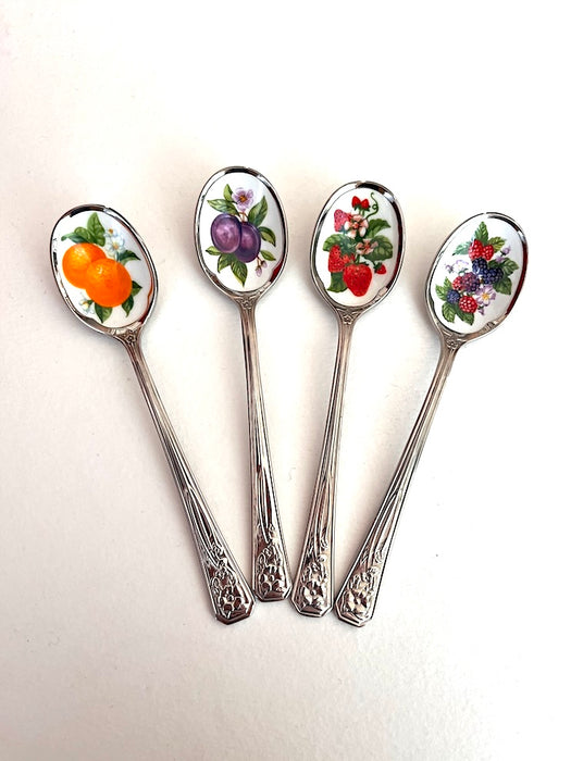 Set aus 4 Marmeladenlöffeln (Edelstahl)
