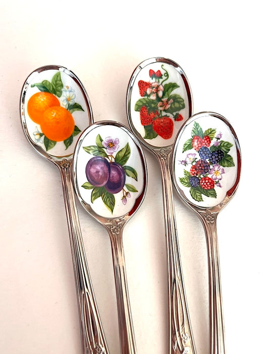Set aus 4 Marmeladenlöffeln (Edelstahl)