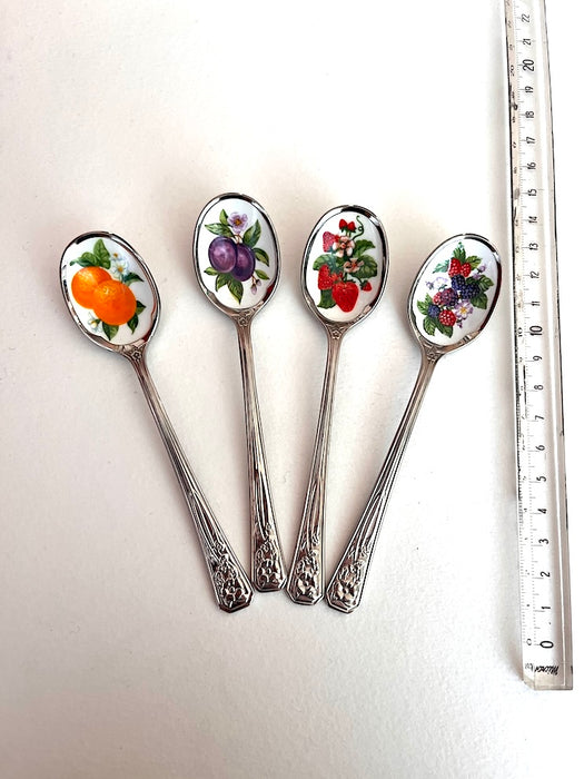 Set aus 4 Marmeladenlöffeln (Edelstahl)
