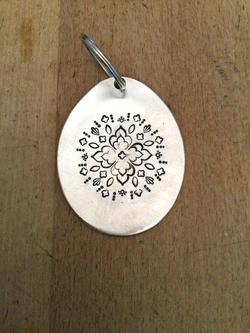 Mandala spoon key ring