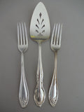 Cake Server with fork pair