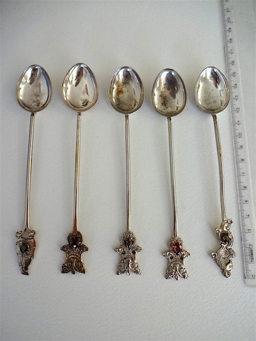 Spoons from Sri Lanka with stone on handle