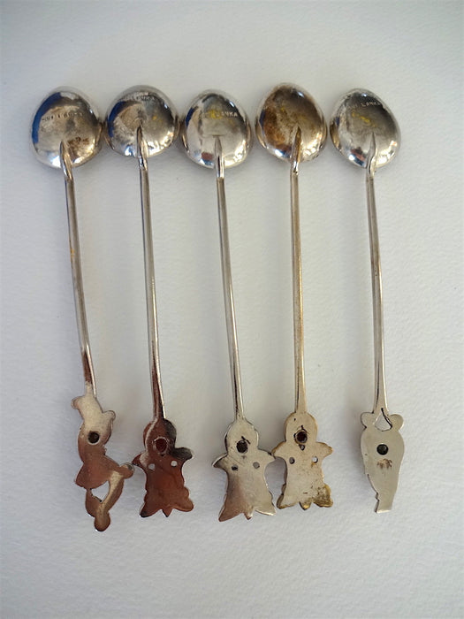 Spoons from Sri Lanka with stone on handle