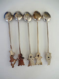 .Spoons from Sri Lanka with stone on handle