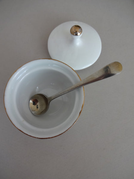 .Mini salt bowl & spoon