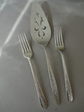 Cake Server with fork pair