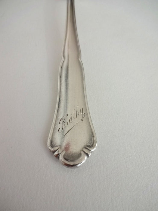 Baby spoon with "Kathy" on the handle