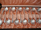 12 espresso spoons from Malmö, Sweden, in original box
