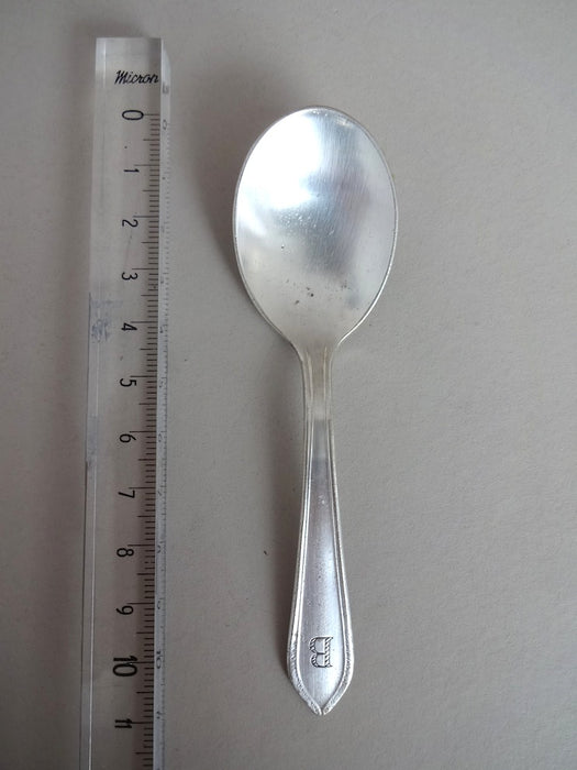 Baby spoon with " B" on handle
