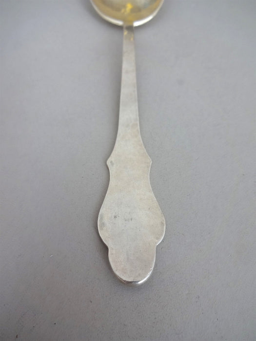 Sterling silver spoon with gold plated top