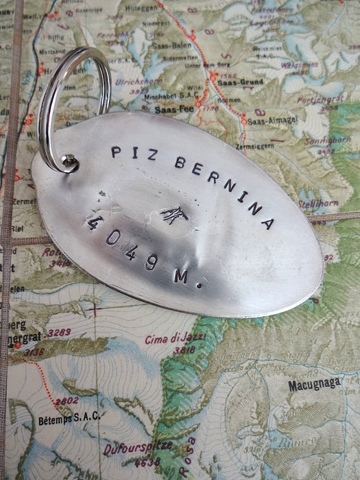 Piz Bernina key ring