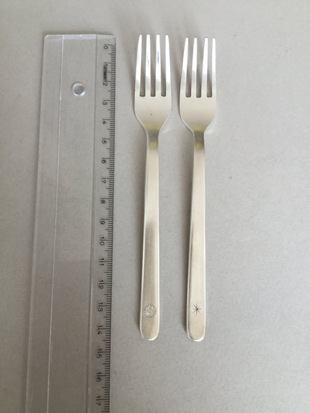.Small forks - star & sun on handle